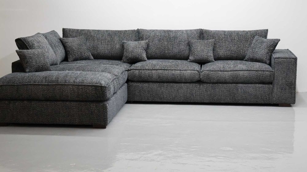 THY Narożnik poduszki oparciowe grafitowy kolor nowoczesna kanapa rogó