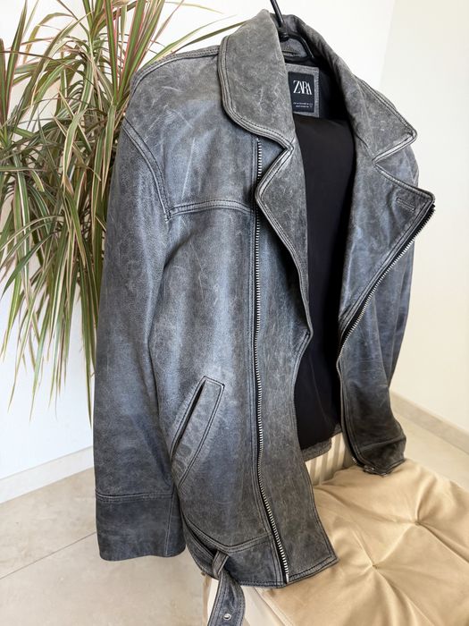 Шкіряна куртка косуха Zara