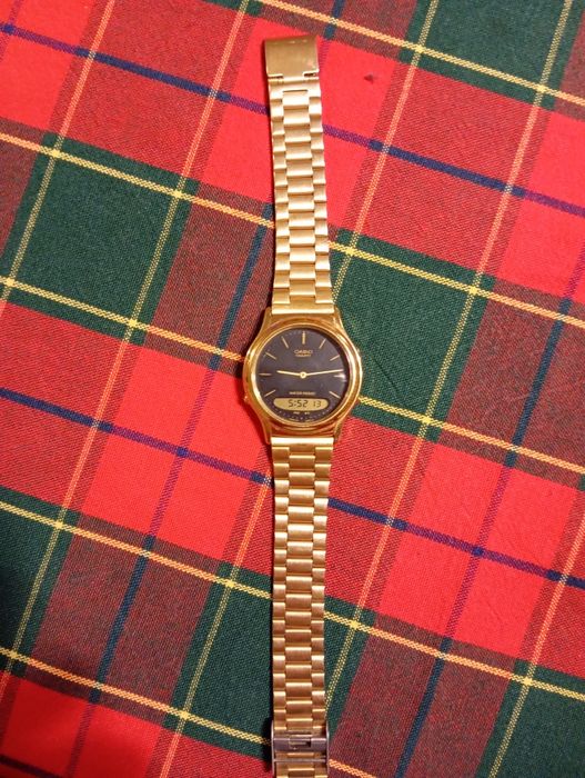 Casio AQ-226 Vintage | Módulo 745 | Analógico-Digital | Aço Inox