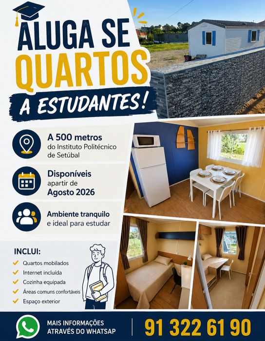 Aluga se quartos a estudantes!