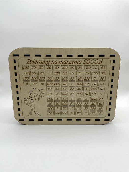 Skarbonka z grawerem • 30 wzorów • Idealny prezent • Personalizacja