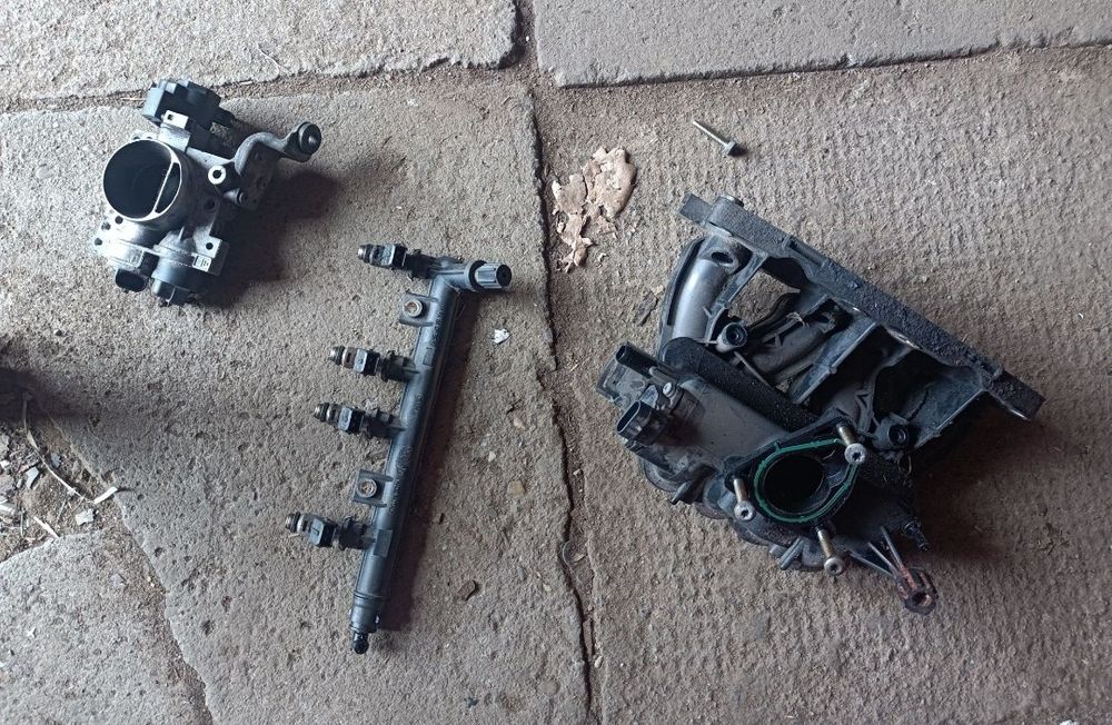 Dolot Seicento kolektor ssący przepustnica listwa wtryskowa wtryski Fiat Panda 1.1 MPI 1108 cm