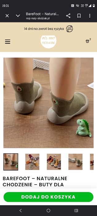 Buty niemowlęce z elastyczną podeszwa barefoot