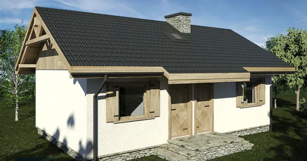 Projekt domu szkieletowego 50m2