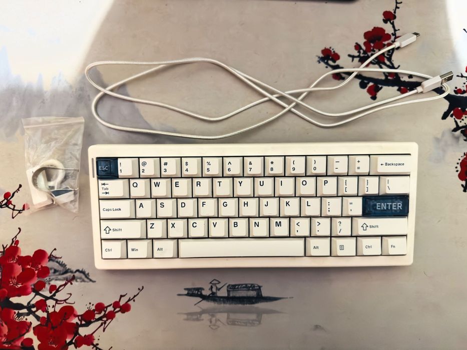 Бездротова механічна клавіатура Cidoo qk61 v2 (White/Без коробки)