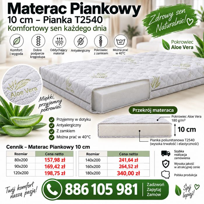 Materac 80x200 materac 90x200 materac 120x200 materac 140x200 materac 160x200 materac 180x200