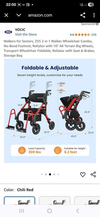 chodzik i wózek dla seniora Z55