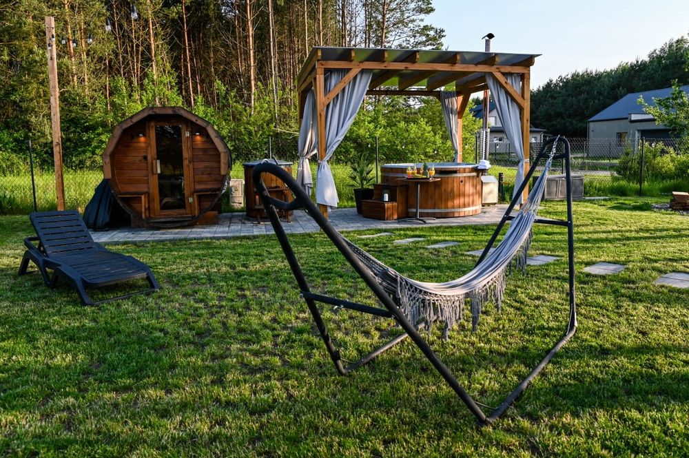 Domek Zielony Zakątek 1 Radawa wynajem Balia Sauna Jacuzzi