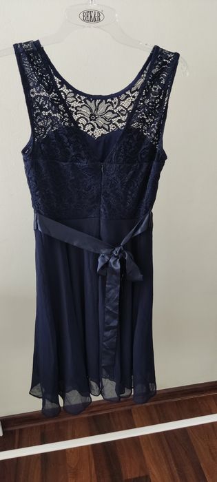 Granatowa sukienka Berry Love rozmiar M