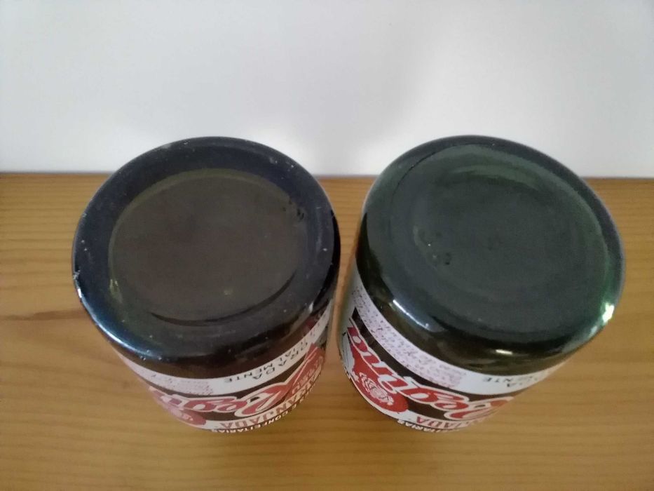 2 Garrafas de Refrigerante, Pirogravadas, Tipo Pote: Laranjada Regina da Provir - Viseu