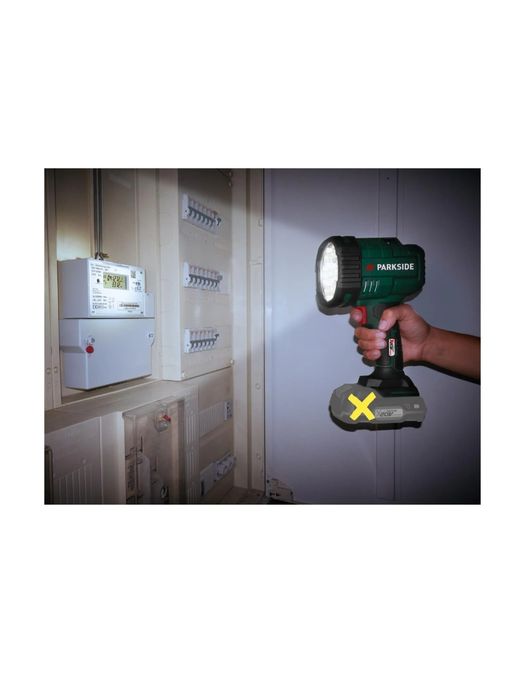 Lanterna de mão LED recarregável 20V parkside