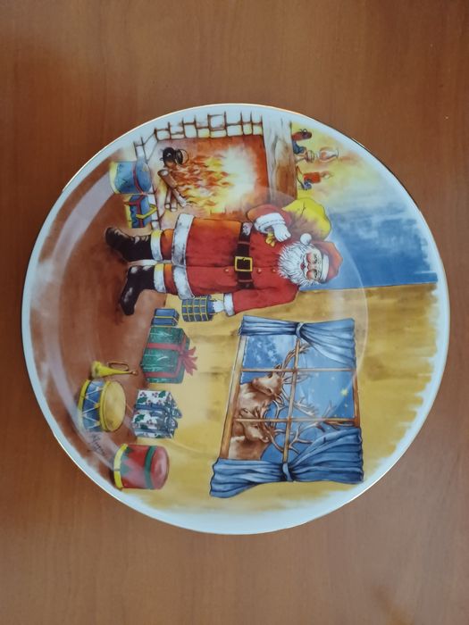 Prato de Natal n° 7 de 1993 da SPAL Porcelanas - Série limitada