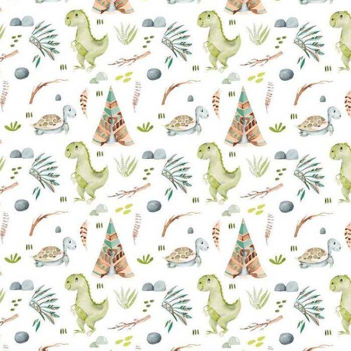 Kołderka obciążeniowa - sensoryczna DINOZAURY, TIPI 2100 g. 125x80 cm