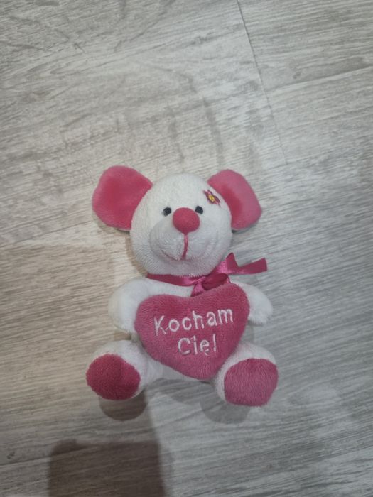 Maskotka misia z sercem"kocham cię"