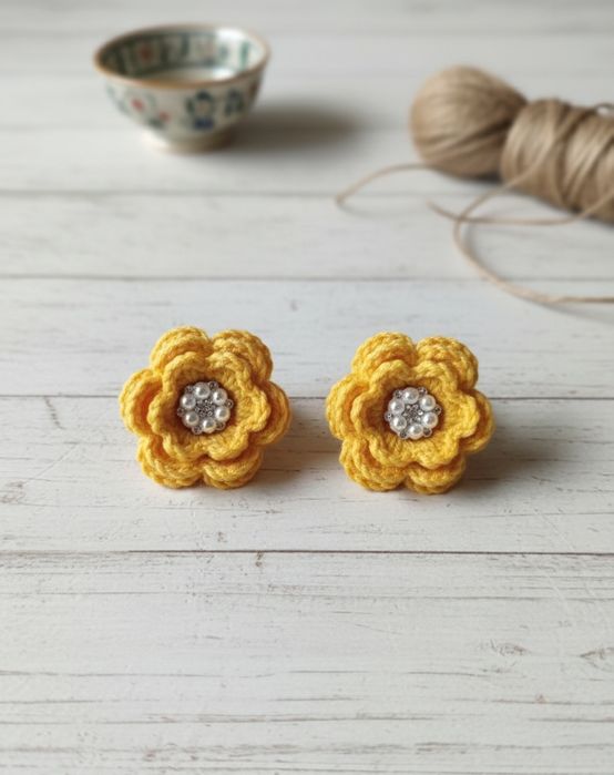 Резиночки для волосся в'язані гачком