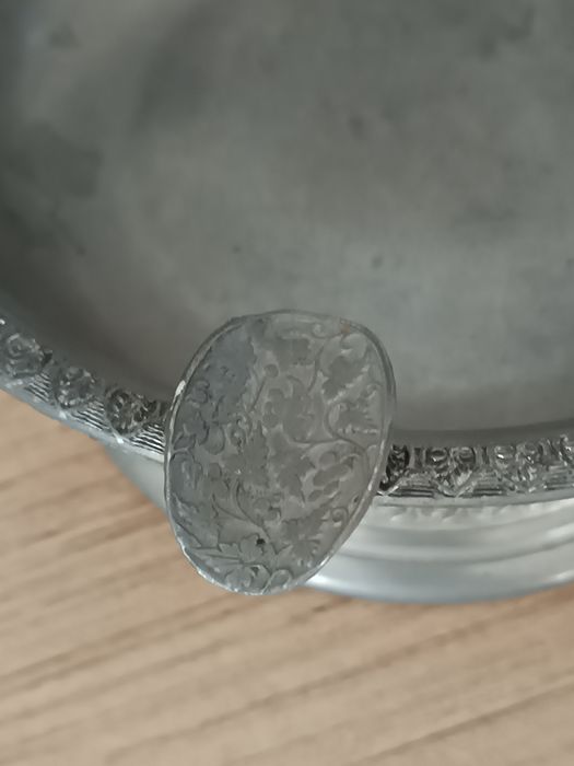 Cinzeiro,raro,vintage 97%estanho Louro.