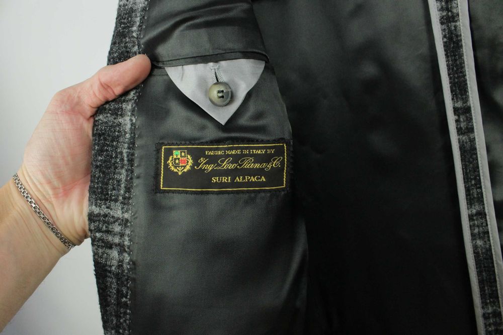 Теплий спортивний піджак блейзер NAVYBOOT Loro Piana Suri Alpaca 52 Л