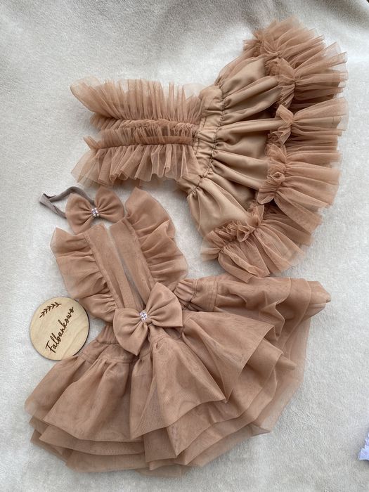 Sukienka tiulowa roczek wesele