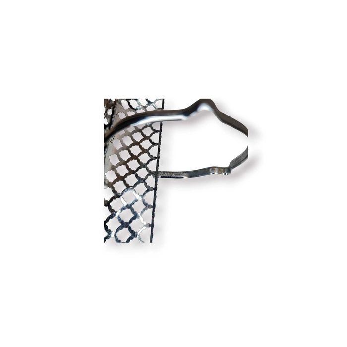 Cesto / Suporte Decorativo Metal Vazado Cromado