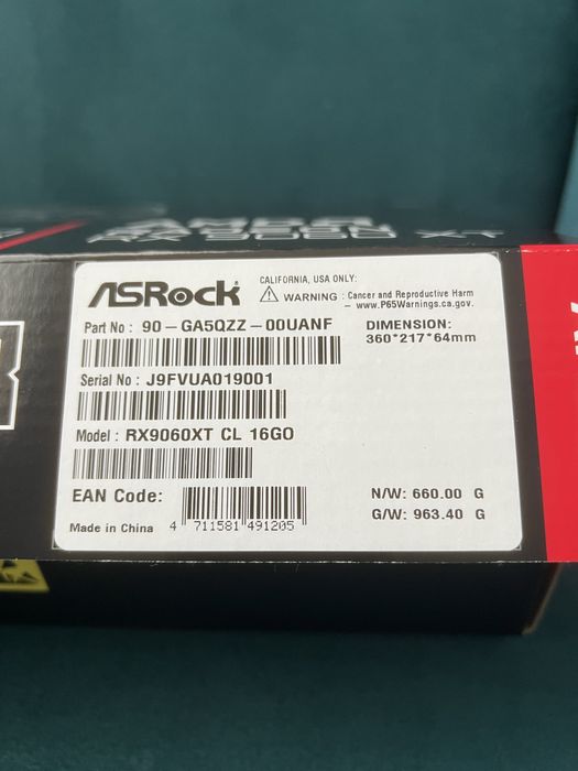 GPU ASROCK AMD Radeon RX 9060XT Challenger 16GB OC / Gwarancja