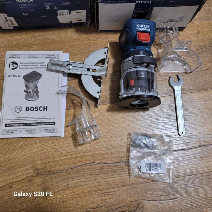 Bosch GKF 18V-8 BOSCH GKF18V-25N brushless Кромочник кромковий фрезер, акумуляторний фрезер, ручний фрезер, фрезер Bosch