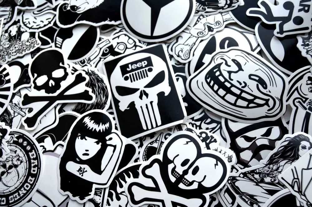 Стикеры, наклейки на авто, мото, ноутбук. Стикербомбинг, стікери