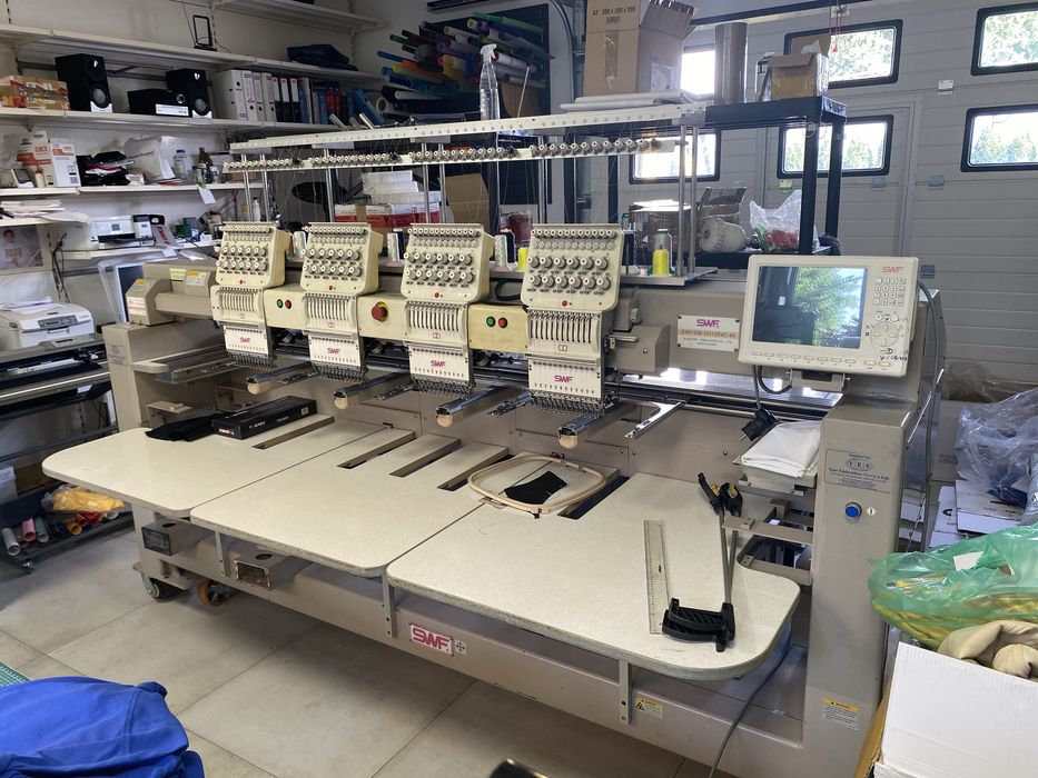 Hafciarka komputerowa SWF K-UH1204-45 gotowa do pracy. Stan BDB