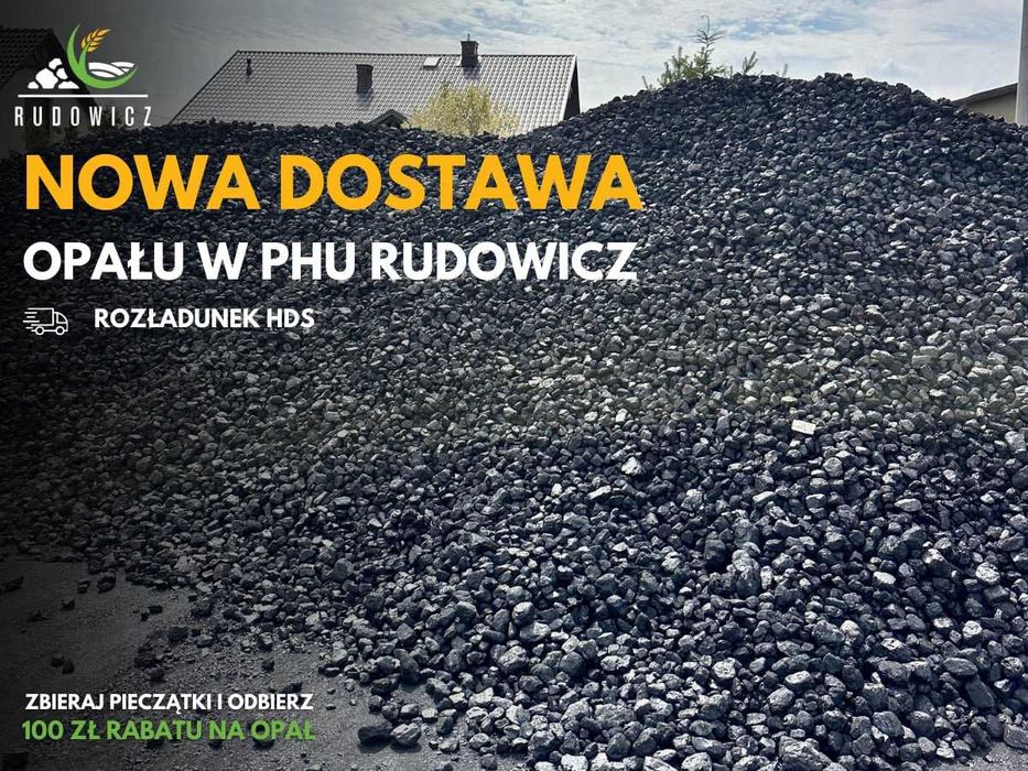 Węgiel groszek,orzech, kostka  skład opału "RUDOWICZ"