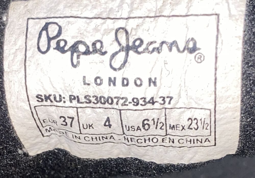 Trampki Pepe Jeans rozmiar 37 cena 30 zł.