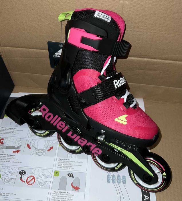 Раздвижные детские ролики Rollerblade Microblade Pink G