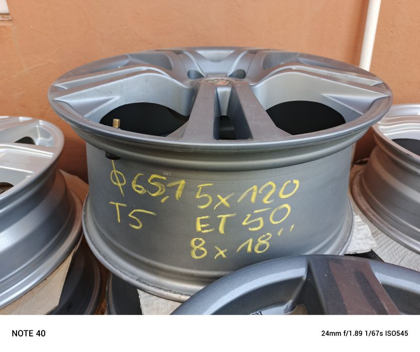 Felgi aluminiowe VW T5 5x120 et50 8jx18