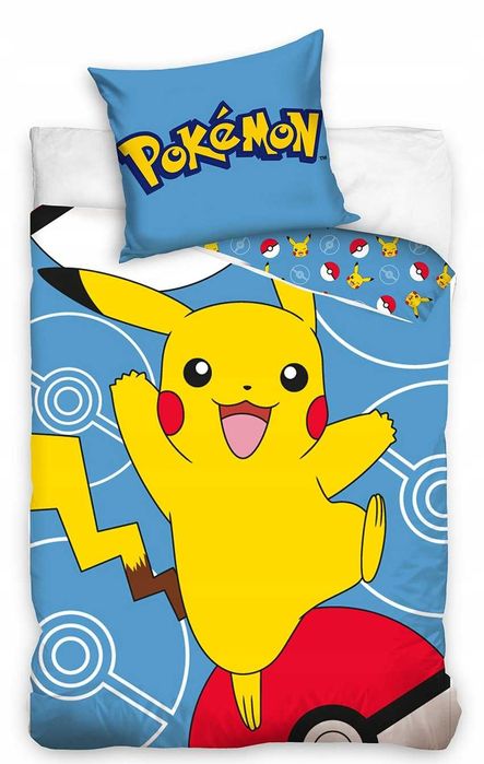 Pościel POKEMON 140x200 PIKACHU  bawełniana