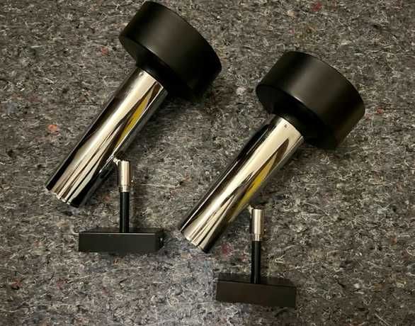 Par de focos da OMI em Cromado e Preto