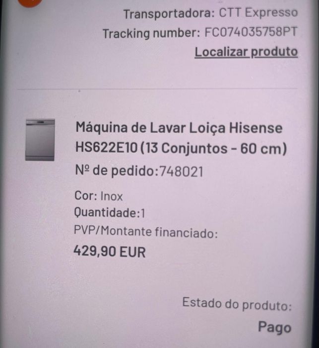 Máquina lava-loiças 13 serviços nova com nota fiscal e garantia