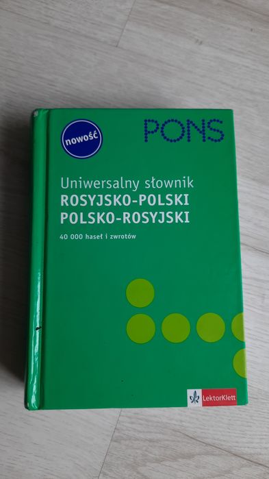 Uniwersalny słownik rosyjsko-polski polsko-rosyjski 40000 zwrotówHaseł