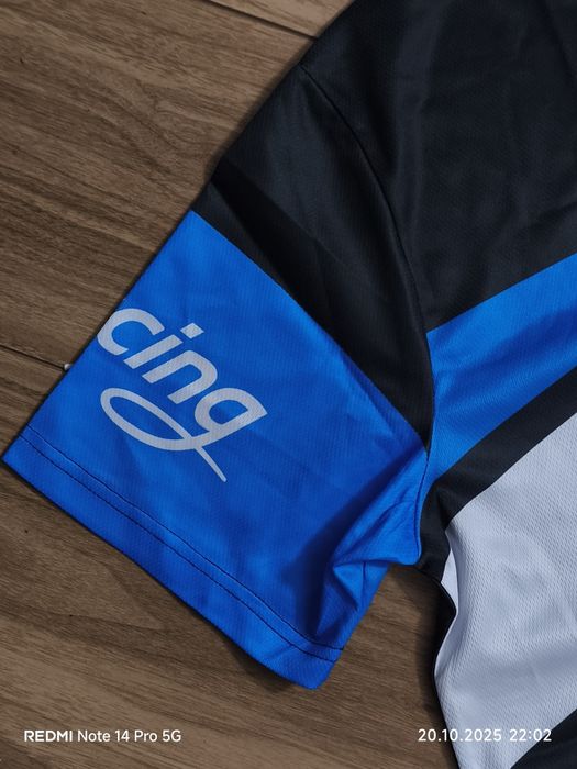 T-shirt T-shirt męski Mobil 1 Racing materiał oddychający rozm L