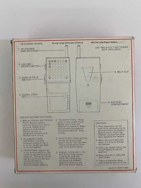 Walkie Talkies Sandasonic - Vintage/Retro - a funcionar