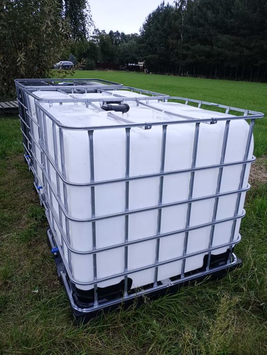 Zbiorniki Mauzer 1000L czyste czarne/białe