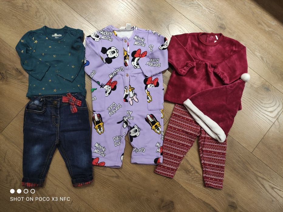 Świąteczny zestaw ubranek dla dziewczynki nowy