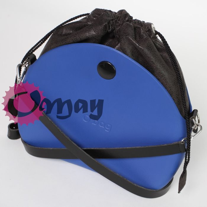 Czarny organizer do OBAG MOON LIGHT worek nakrapiany 2 kieszenie OMAY