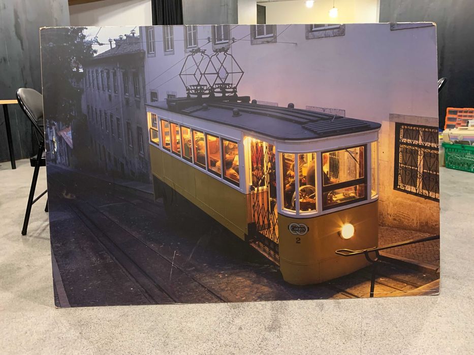 Quadro tela foto elétrico antigo vintage