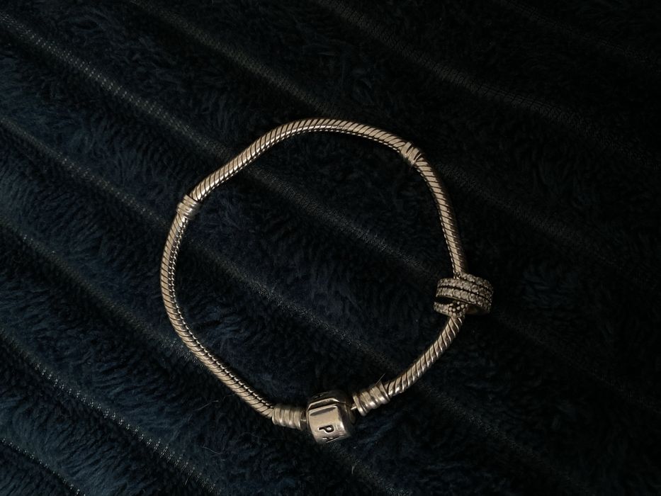 Пандора браслет + шарм змійки, оригінал