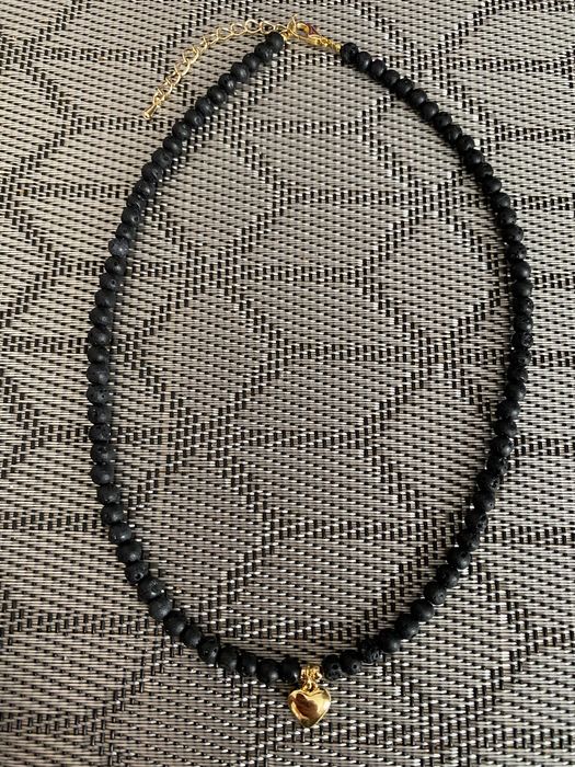 Naszyjnik choker lavengold z sercem