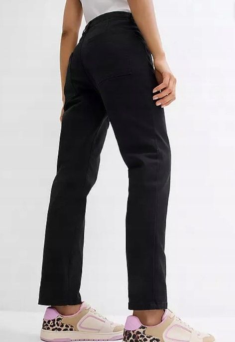 B.P.C spodnie boyfriend 7/8 czarne 52.
