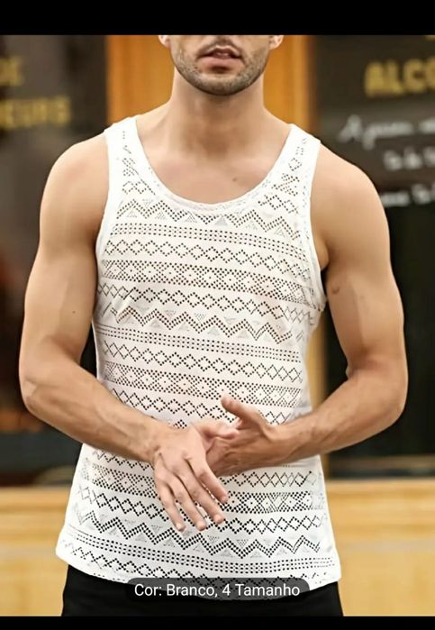 Camisa renda masculina