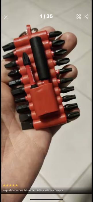 Набір біт ударних викруток із 22 шт. з рукавом-органайзером будівництв