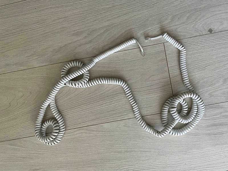 Kabel słuchawkowy spiralny telefoniczny extra długi ponad 10m
