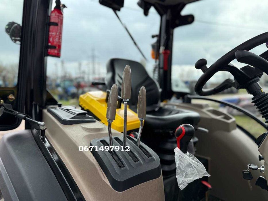 Трактор Скаут TE-504C A/C сірий, червоний, кондиціонер реверс Доставка