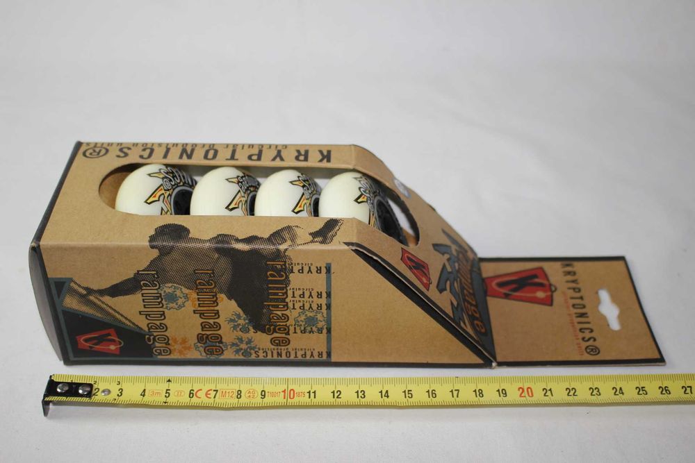 Conjunto 4 Rodas Patins em Linha - Kryptonics Rampage 72MM 88A - Novas