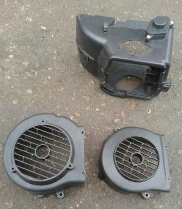 Пластик обдува цилиндра на скутер